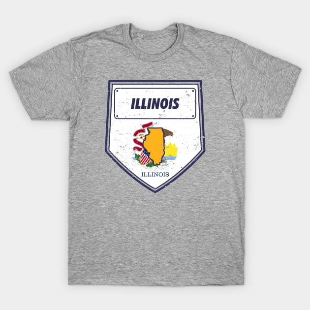 illinois T-Shirt by DeekayGrafx